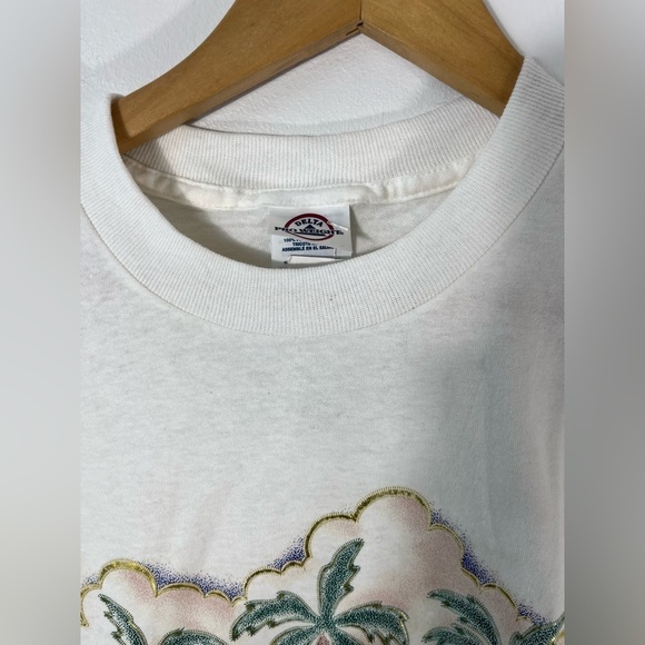 NOS Delta Pro Weight T Shirt Sz Large San Diego CA Short Sleeve Palm Trees - Picture 4 of 11